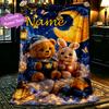 Soft Bear Rabbit Moon Cloud Blanket Perfect for Snuggling Up on the Sofa, Ideal for Cozying Up in the Bedroom