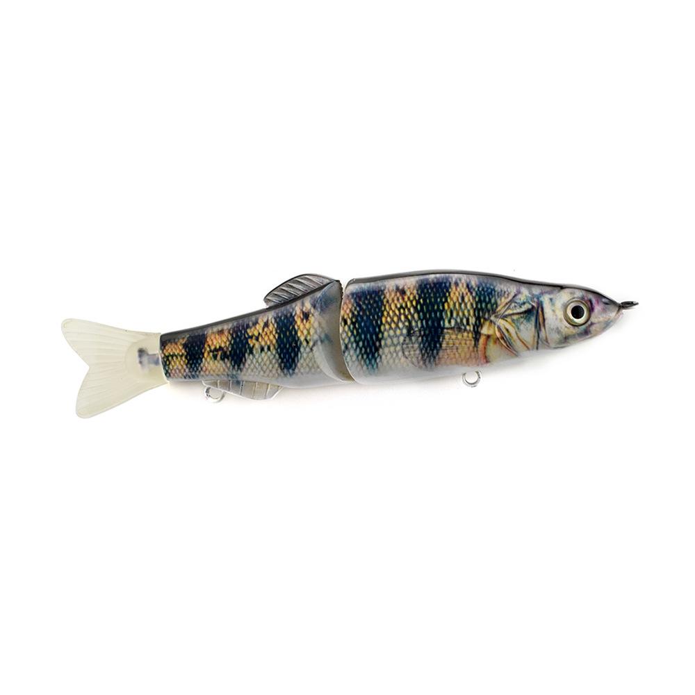 Two-Section S Swimming Posture Pvc Soft Tail Hard Bait Slow Sinking Luya Freshwater Bait Fake Bait Simulation Bait