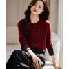 Women's Autumn Color Block Relaxed Fit Knit Sweater