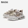 MARK FAIRWHALE Men's Shoes, New Style for 2026, Height-Increasing Dad Shoes for Men, Sports Casual Trendy Sneakers, Apricot Color, Size 42