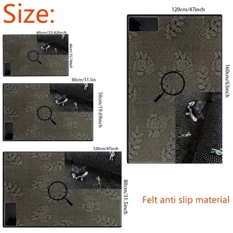 Tropical Green Monstera Leaf Print Doormat Non Slip Durable Farmhouse Front Door Entrance Floor Rug Home Decor