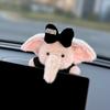 2026 Новые Милые Украшения Слон Розовые Кавайные Декор Центральной Консоли Автомобиля Аксессуары для Салона Декор Автомобиля