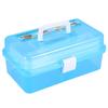 Portable Nail Art Storage Box With Handle Buckle Art Supply Organizer  For Brushes Paints Stamps