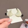 2Pcs Solid Color Hair Barrettes OX Horn Shape Duckbill Hair Clips  Hair Accessories