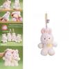 Cute Rabbit Plush Toy Keyring With Soft Fabric Material For Daily Use And Decorations