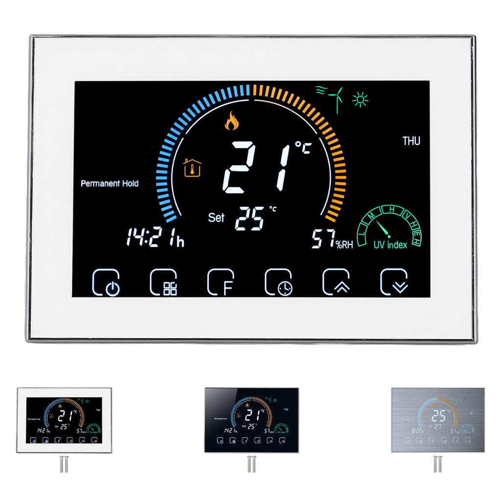 Центральный кондиционер Термостат Светодиодный сенсорный экран Программируемый интеллектуальный WiFi контроллер температуры 9