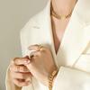 Cold Wind Exaggerated Chain Necklace, Minimalist Light Luxury Bracelet Jewelry Set