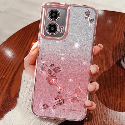 KADEM Чехол для Motorola Moto G85 5G/S50 Neo 5G Цветок ТПУ Гибкий Градиентный Чехол для Телефона