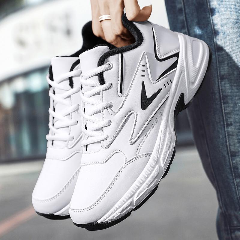 39-45 осенне-зимние мужские спортивные туфли большого размера с короткими бархатными волосами, противоскользящие и уличные мужские кроссовки для фитнеса