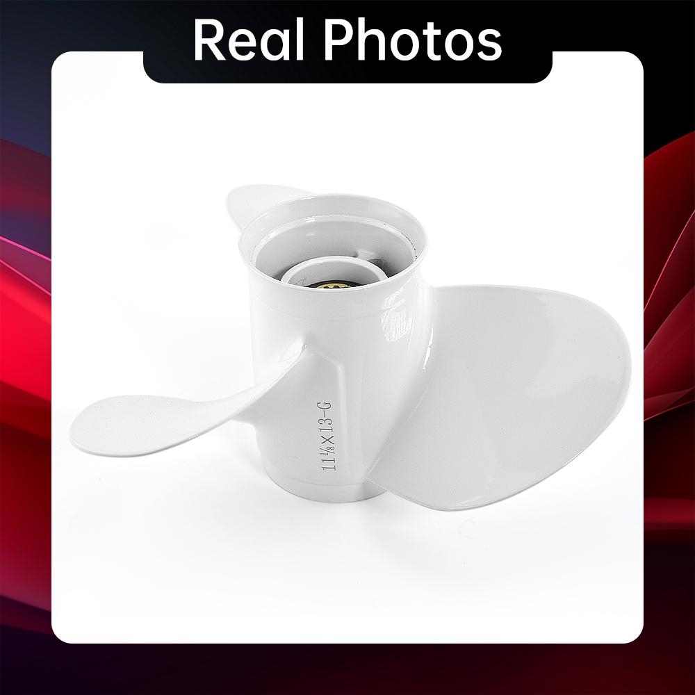 3-лопастной винт для двигателей Yamaha мощностью 20–60 л.с. | Деталь № 663-45945-02 | 11-1/8 х 13 | Лодочный двигатель из алюминиевого сплава, деталь 13, шлицы