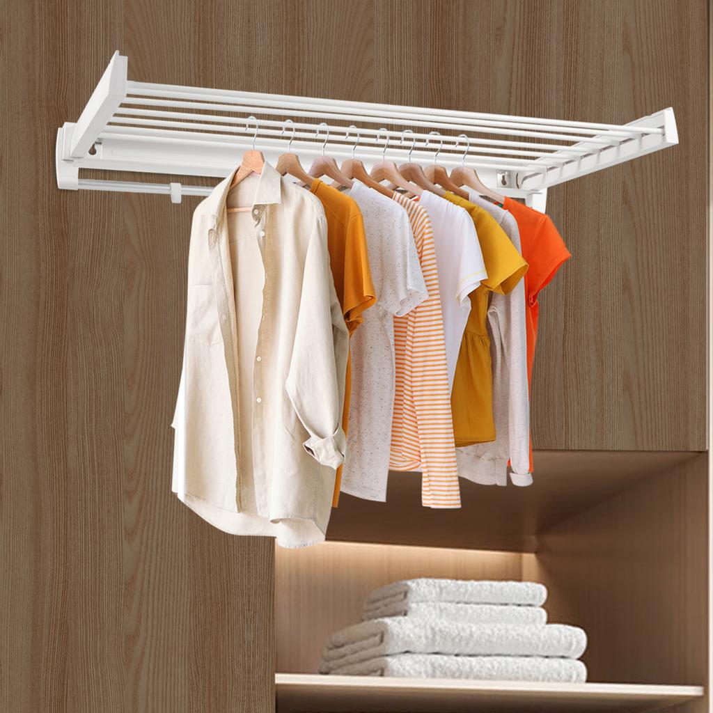 Выдвижная сушилка для одежды, настенная масштабируемая вешалка, складная сушилка, стойка для ванной комнаты, вешалка для одежды