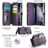 CaseMe Кожаный чехол-книжка для Samsung Galaxy Z Fold 7 5G 6 5 4 3 S26 Ultra S25 Edge S24 FE S23 S22 S21 S20 Plus Note 20 Кошелек на молнии Чехол-кардхолдер