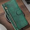 Flip Case for Xiaomi 9 10 11 Lite Ne Ultra 10T 11i 11X 11T Pro 5G Leather Wallet Cover Card Slot Bag Zipper Casing