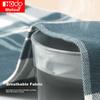 Hongdou [Mall Same Style] Combed Cotton Long Sleeve Woven Brushed Couple Pajama Set 35-01 Evening 175