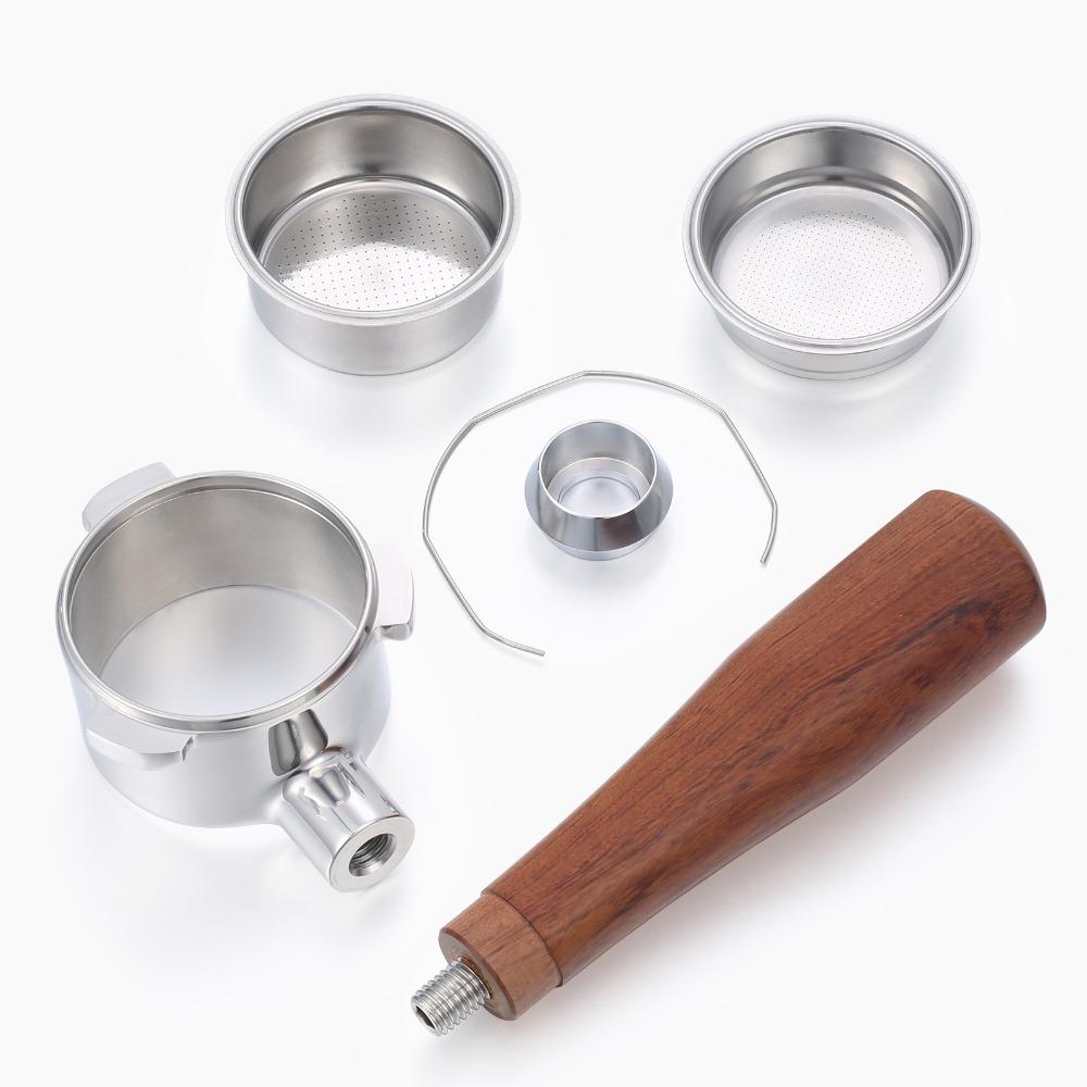 With 2 Filter Baskets Bottomless Filter Holder Coffee Extraction Accessories  Coffee Brewing