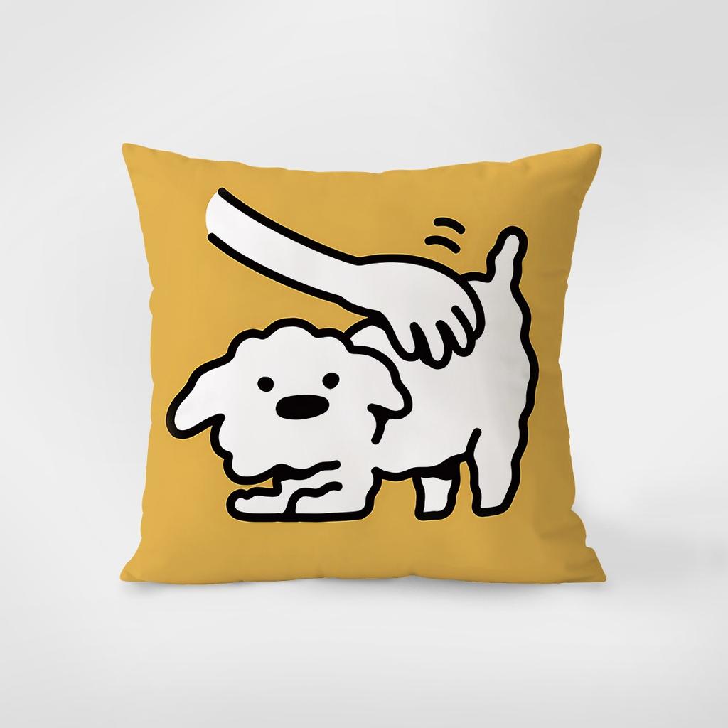Cartoon Cute Dog Pillowcase Interior Decoration Office Living Room Home Pillowcase