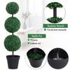 Artificial Plants Honeysuckle Flower in Pot Fake Plants with Curved Boots for Indoor 15x15x150cm White