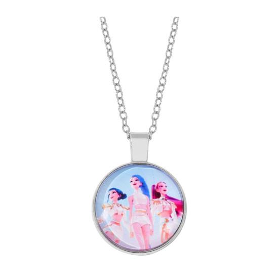 Корейское Поп Ожерелье с Подвеской Сердце Ожерелье Аниме Фильм Охотники Ожерелье Украшение Подарок для Подростков Мальчиков Девочек Фанатов