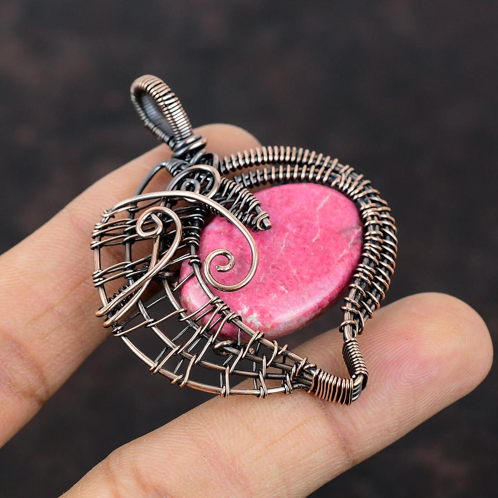 Подвеска Тулит, медная проволока, обернутая подвеской из драгоценного камня, подвеска из медной проволоки, ювелирные изделия ручной работы, этнические украшения для подарка, лечебный камень