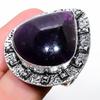 Аметист Ручная работа 925 Стерлинговое серебро Ювелирное кольцо Размер 8.5 t6y76