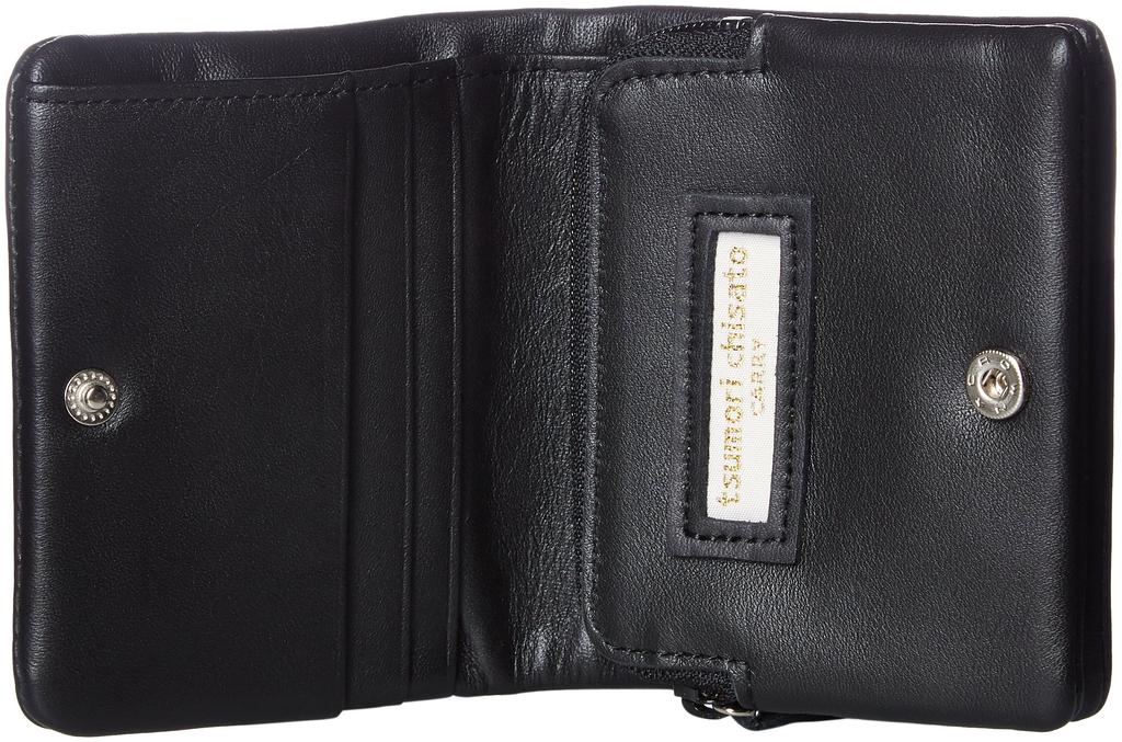 Кошелек Tsumori Chisato из мягкой кожи, складной пополам 57000 01 (черный)