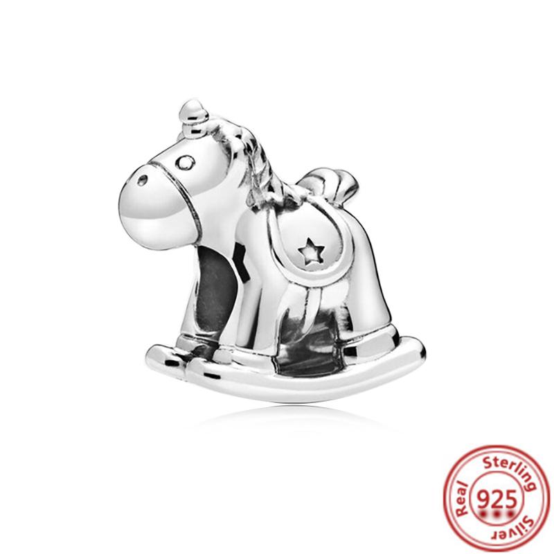 Подходит для оригинальных подвесок с подвесками в виде рыбы, кролика, внедорожника, баклажана, стерлингового серебра 925 пробы, браслеты, ювелирные изделия, подвески, изготовление женских подарков