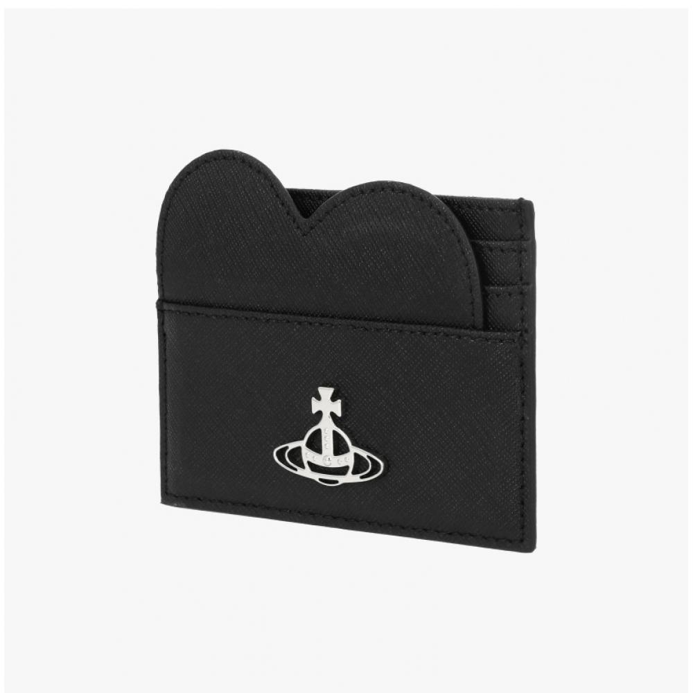 Vivienne Westwood 5403000aw L001n N401 Saffiano Держатель для карт Сердце