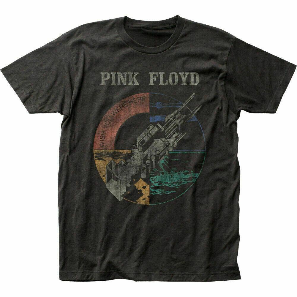 Pink Floyd Wish You Were Here Рок-н-ролл Ретро футболка Черная футболка унисекс