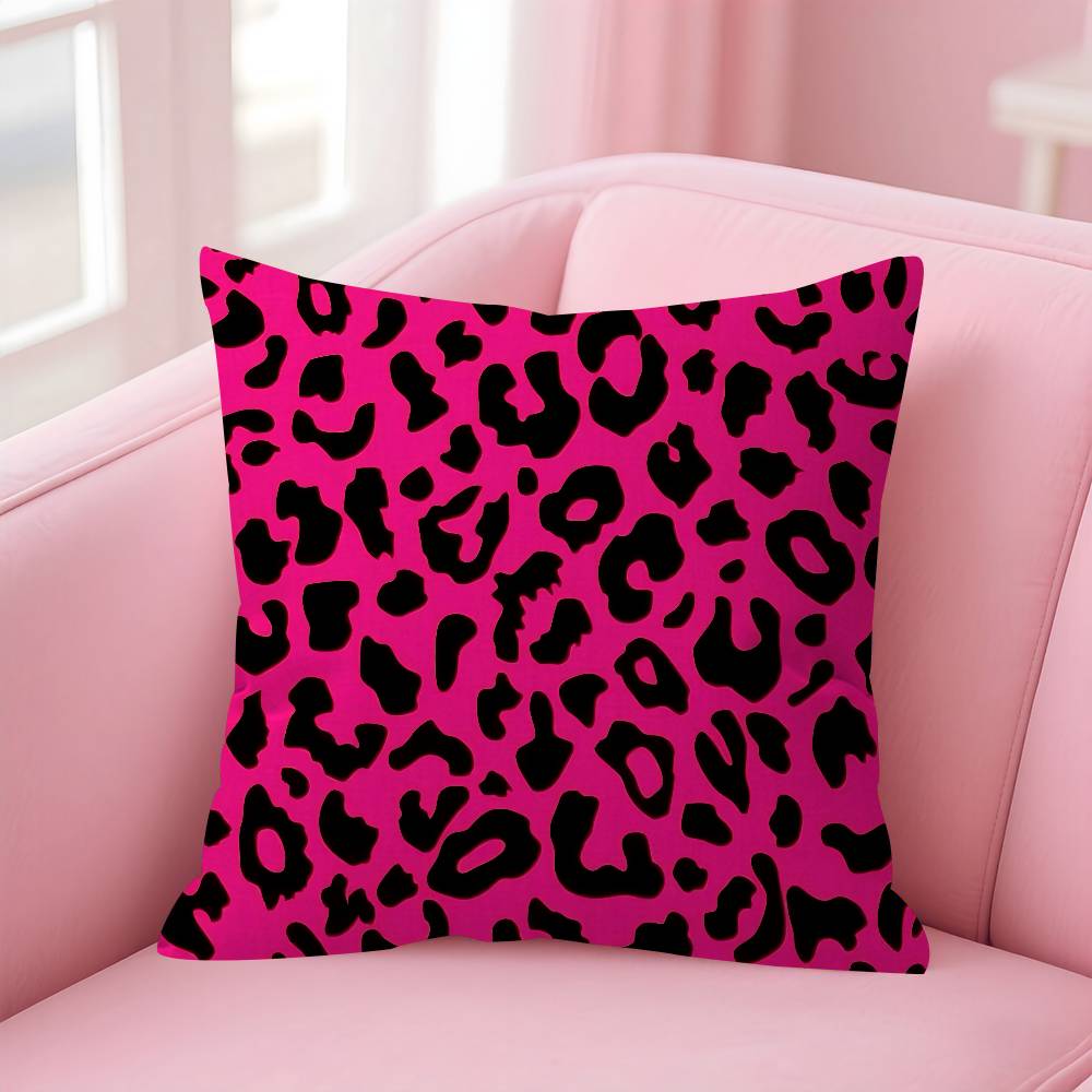 Fashion Leopard  Personalized Pillow Dust Cover Bedroom Kids Party Decoration Pillowcase Birthday Children Gift