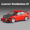 Масштаб 1:24 Lancer Evolution IX RX7-FC Модель автомобиля Игрушка Колесо Рулевое управление Амортизация Суперкар Игрушки Металлические литые модели для мальчиков