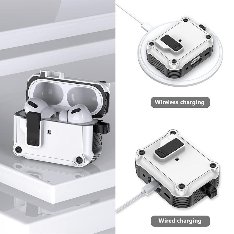 Security Lock Cover for AirPods Pro 3 2025 Case for AirPods Pro2 Pro 2 1nd Cases Shockproof Cover For Airpods 4 4th 3 Fundas
