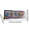 Marvel Avengers Heroes 5pcs Hulk Captain America Thanos Action Figures For Kids Gifts