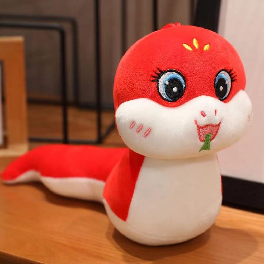 Big Eyes Snake Year Mascot Toy Long Tail Lucky Snake Doll Plushies Birthday Gifts
