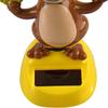 Dashboard Solar Power Shaking Head Cat Solar Toy Doll Dancing Monkey Figure Bobble Head Doll