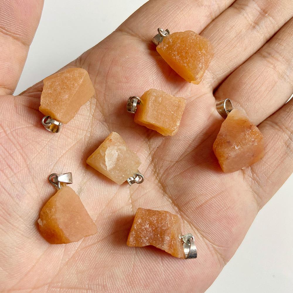 5pcs Irregular Raw Natural Stone Pendant Agates Quartz Crystal Pendant for Jewelry Making DIY Necklace Earrings Accessories
