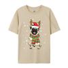 Vintage T Shirt Unisex Cute Pug Dog Christmas Lights Funny Xm Tshirt Fitness Cotton Unisex Tees Printing Funny T Shirts