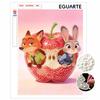 Жемчужная живопись Zootopia Яблочный домик Ручная работа diy5D Жемчужные драгоценные камни Картины Поделки Специальная форма Домашний декор стен