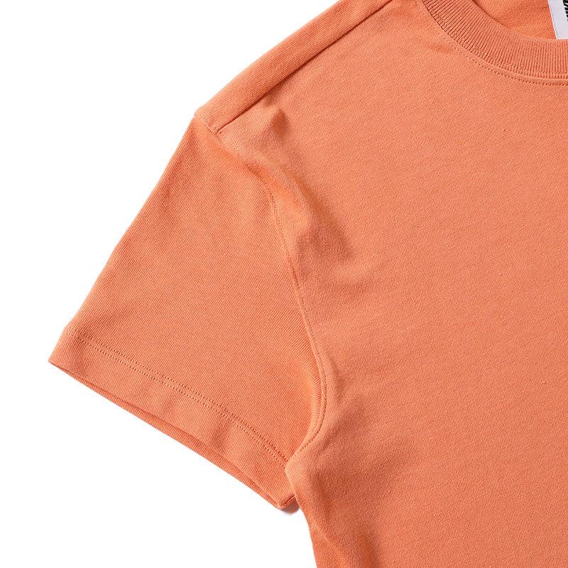 Nike T Shirts Women's Orange Crew Neck Moderate Straight Fit DA0324-863