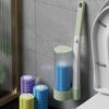 MIT 1 Set Disposable Toilet Brush Easy Installation Effortless Deep Cleaning Toilet Brush for Home Bathroom