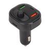 Carbon Fiber Style Multifunction Car Charger Wireless Bluetooth 5.1 FM Transmitter Fast Charging