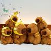 Cute Adorable Capybara Plush Toy With Bee Hat Perfect For Birthday Gifts And Collecting