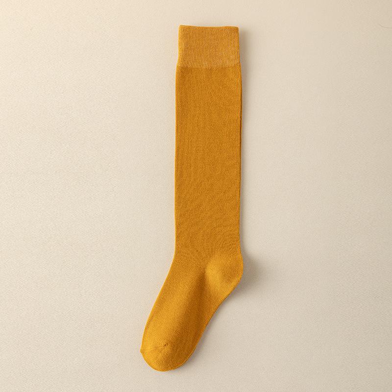 2 пары женских хлопковых носков выше колена, черные, белые, однотонные, модные, повседневные, женские, для вечеринок, танцев, сексуальные, длинные носки