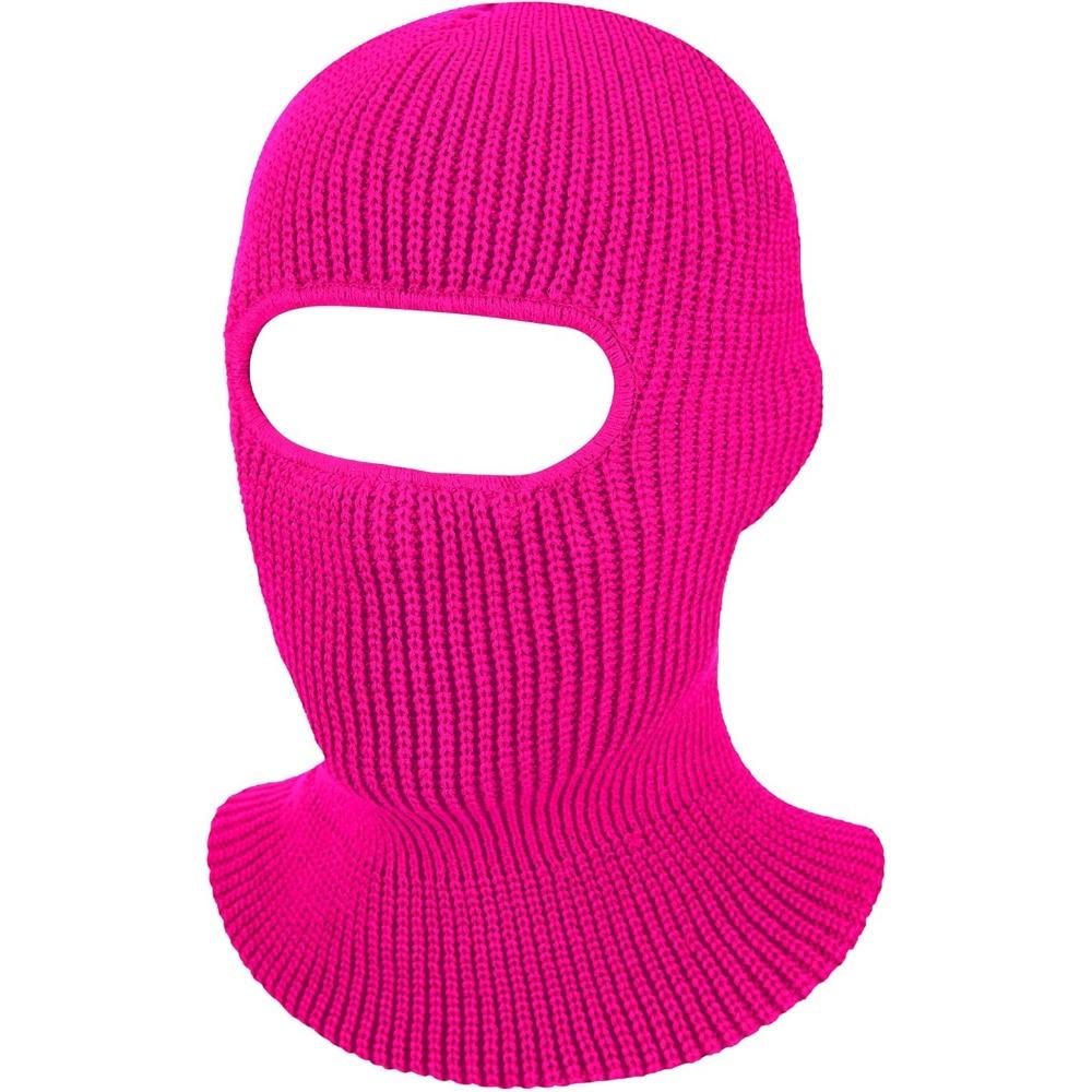 3-Hole Knitted Full Face Cover Ski Mask, Adult Winter Balaclava Warm Knit Full Face Mask for Outdoor Sports
