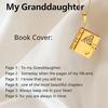 Book Charm Necklace To My Granddaughter Book Necklace Openable Book Charm with 6 Pages Necklace Gift from Grandma for Granddaughter