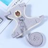 New Small Pet Outdoor Leash, Dog and Cat Clothes, Chest and Back Straps, Vest Style Cartoon Bear Leash