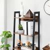 VASAGLE Ladder Shelf, 4-Tier Home Office Bookshelf, Freestanding Storage Shelves, for Living Room Bedroom Kitchen Balcony, Metal Frame