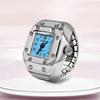 Vintage Roman Quartz Watch Zinc Zinc Alloy Finger Watch Ring Cool Rings Jewelry Clock  Man
