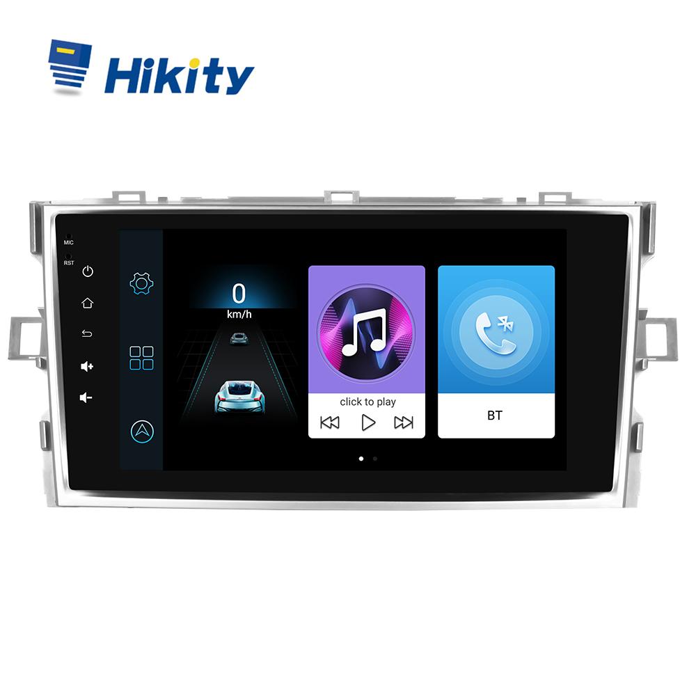 Hikity 2 Din 8 ''Android 10,0 Автомобильное стерео радио для Toyota Verso/E'Z 2009-2016 WIFI GPS Bluetooth FM Зеркальная связь Автомобильный MP5-плеер заднего вида