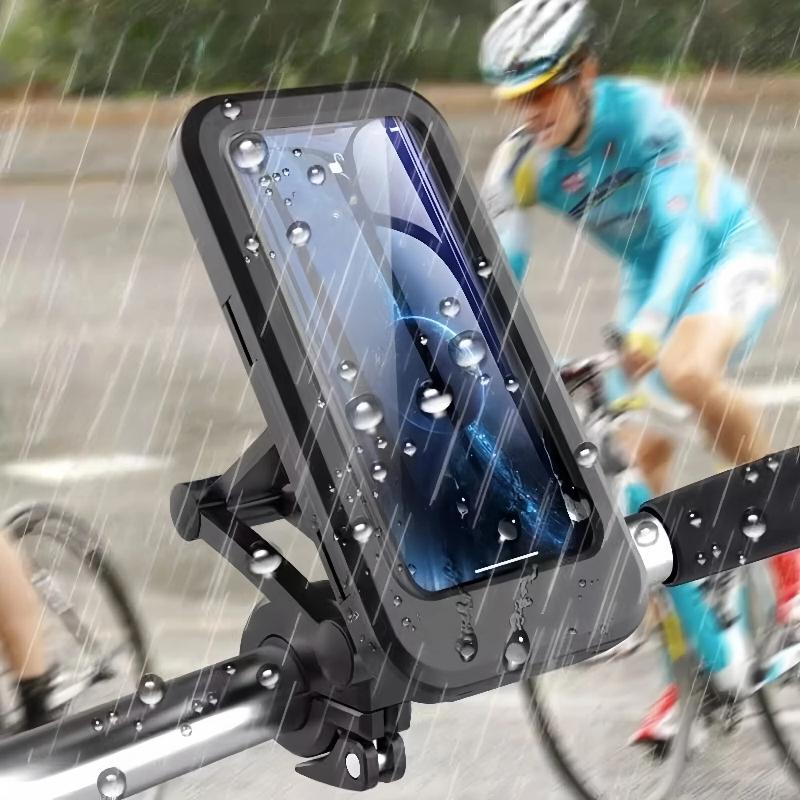 Car-Mounted Phone Holder, Suitable For Motorcycles And Bicycles, Waterproof, Shockproof, With Adjustable Height