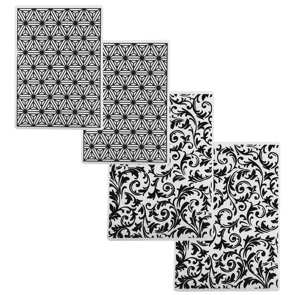 4 шт. Пластиковые папки для тиснения Шаблоны для изготовления открыток Инструменты для скрапбукинга